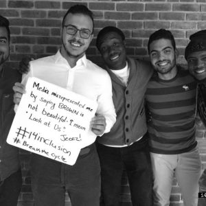 "Media misrepresented me by saying BROWN is not beautiful. I mean 'Look at us'. Jeeez. #breakthecycle #i4inclusion"